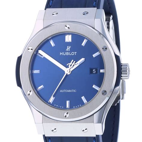 hublot classic fusion blue titanium replica|pre owned hublot classic fusion.